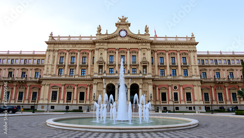 Palace of the Marquis of two waters with its impressive Baroque facade, today the National Museum of Ceramics and Sumptuary Arts. Valencia, Spain photo