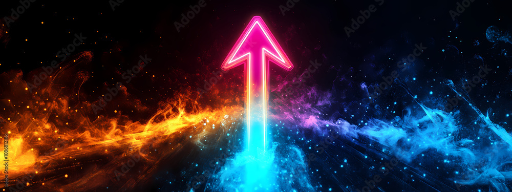 Neon Gradient Arrow Neon Gradient Arrow