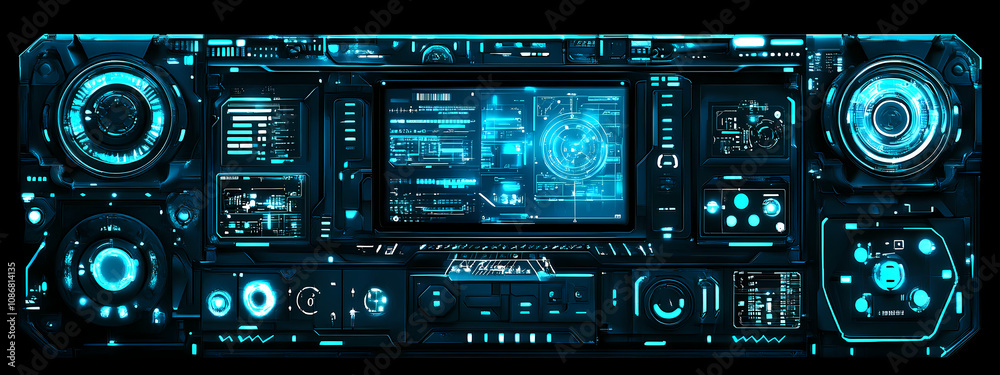 Fototapeta premium Digital Command Center