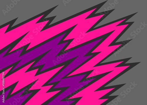 Abstract background with gradient zigzag line pattern and with some copy space area