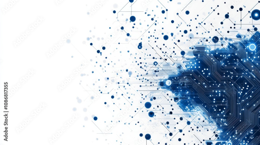Obraz premium Digital Brain Circuit Concept
