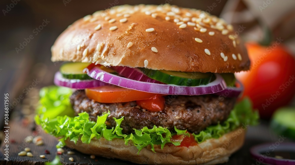 photograph of National Cheeseburger Day. Close up of a hamburger. Burger fast food. Delicious fresh Fast food meat burger. Beef burger with cheese, photograph of National Cheeseburger Day. Close up of a hamburger. Burger fast food. Delicious fresh Fast food meat burger. Beef burger with cheese,