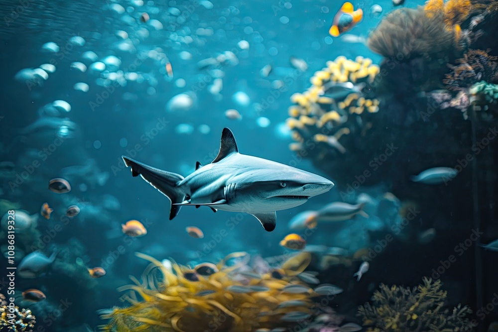 Obraz premium Beautiful underwater world and its inhabitants