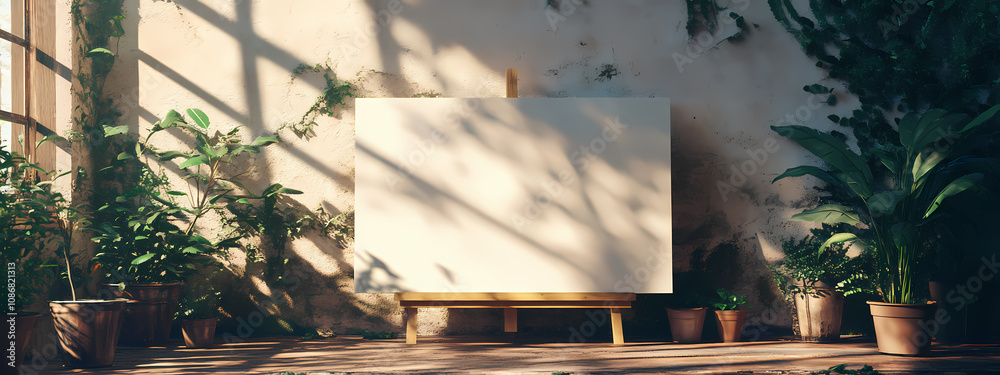 Fototapeta premium Sunlit Artistic Studio