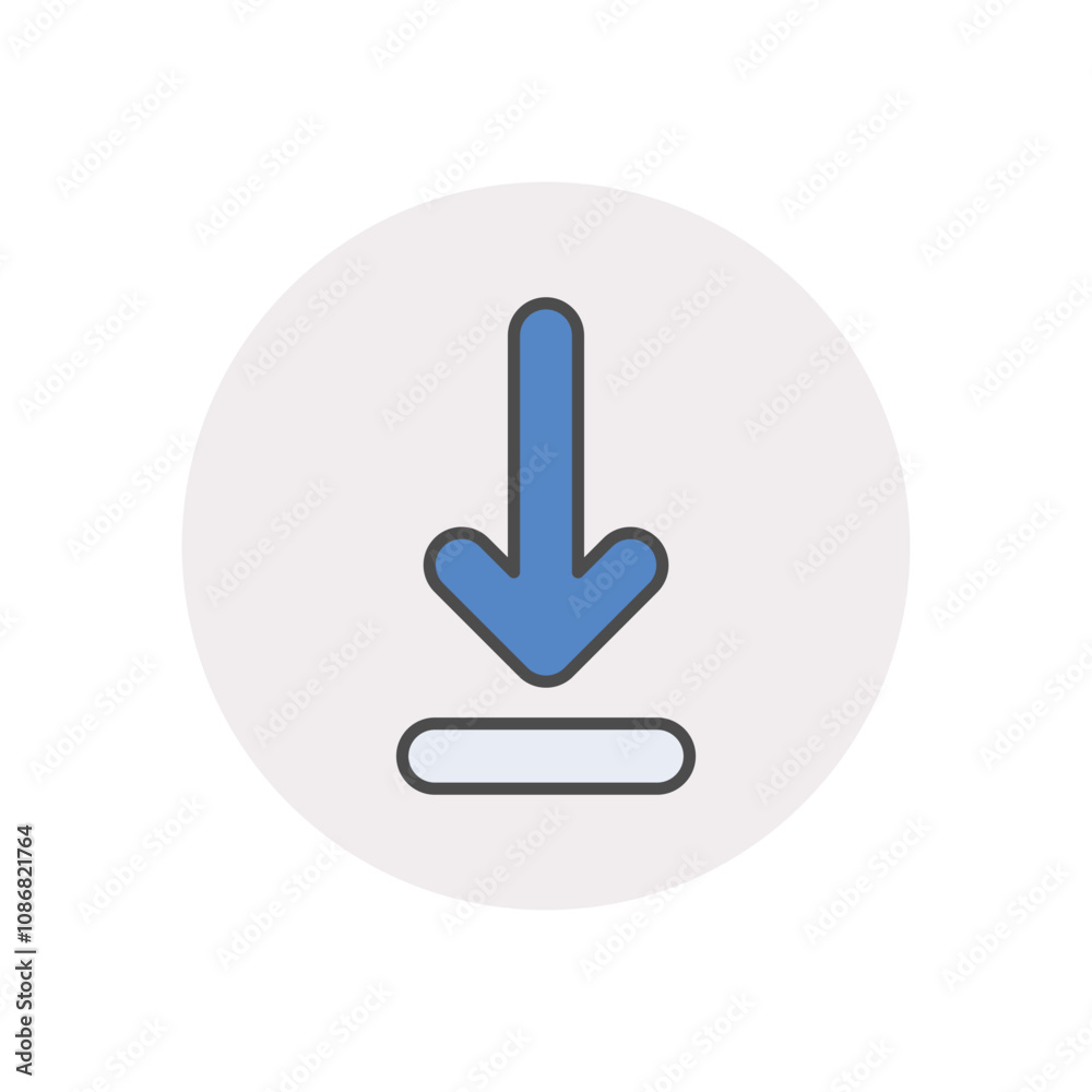Download vector icon stock illustration Download vector icon stock illustration