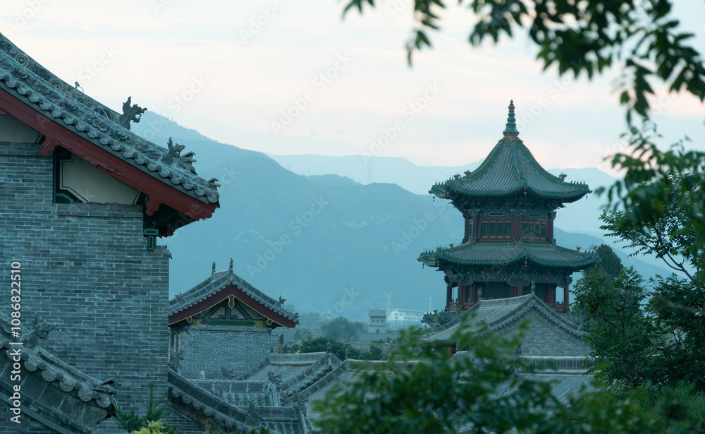 Ancient buildings in Shanxi Province, China Ancient buildings in Shanxi Province, China