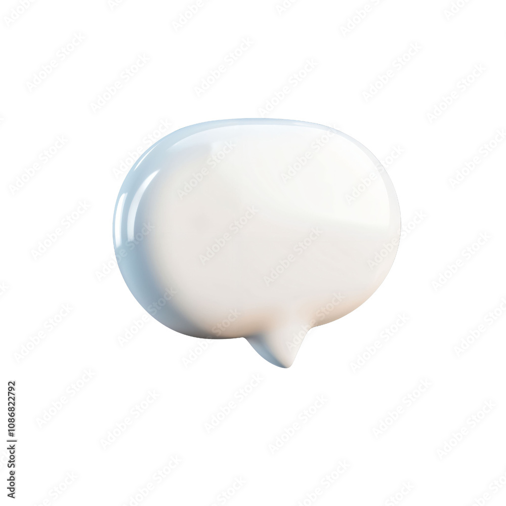 A Glossy Speech Bubble Ready for Conversation: A 3D Rendering That Invokes Communication, Clarity, and Imagination in Modern Design Aesthetics and Visual Storytelling. A Glossy Speech Bubble Ready for Conversation: A 3D Rendering That Invokes Communication, Clarity, and Imagination in Modern Design Aesthetics and Visual Storytelling.