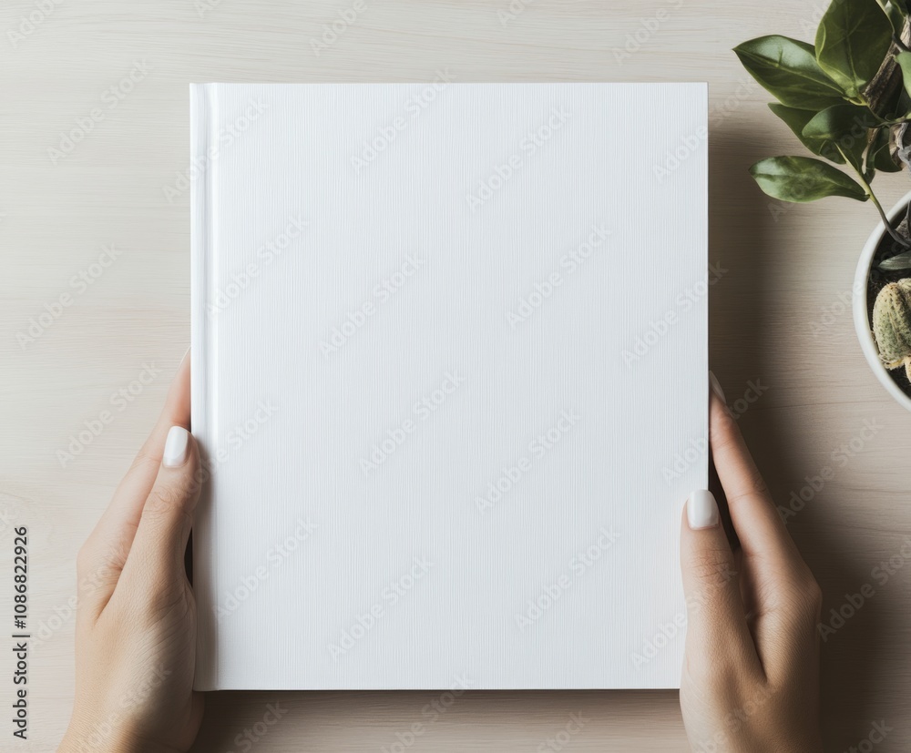 Obraz premium Blank White Book Mockup