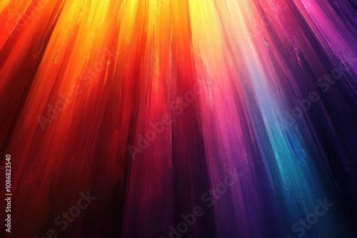 Abstract Colorful Vertical Stripes Painting photo