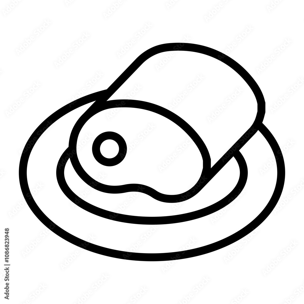 Meat Vector Line Icon Design Meat Vector Line Icon Design