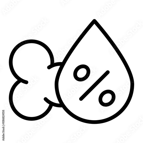 Saturated Fat Vector Line Icon Design