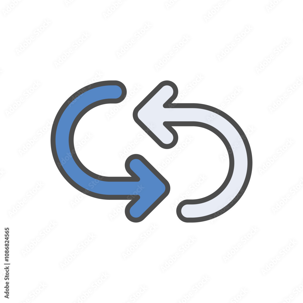 Repeat  vector icon stock illustration