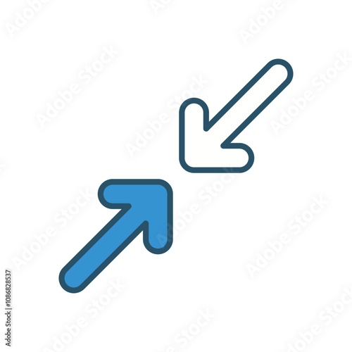 Minimize  vector icon stock illustration