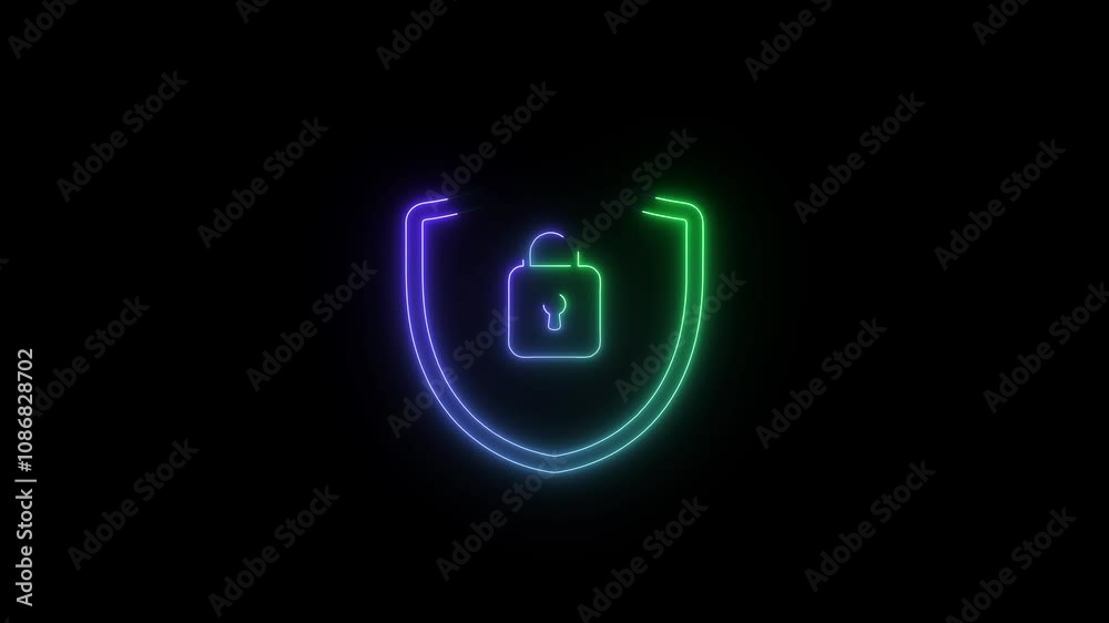 security safety protection password circle privacy animated on black background security safety protection password circle privacy animated on black background