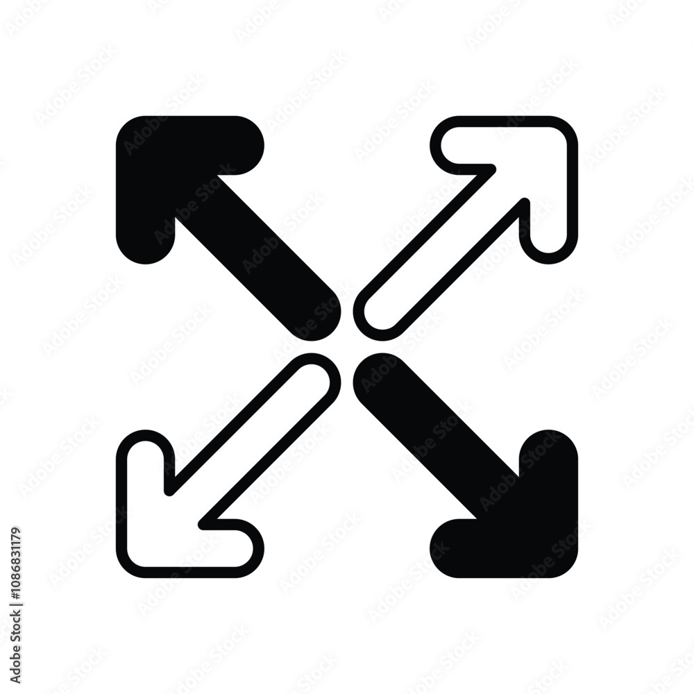 Full Screen vector icon stock illustration Full Screen vector icon stock illustration