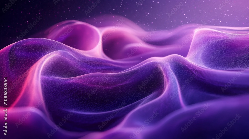 Obraz premium Abstract Purple Waves