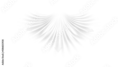 Air, wind effect isolated transparent background. Airflow overlay: fresh air for cleaning, cooling or changing the air. Wind Wave Effect. 3D vector illustration.