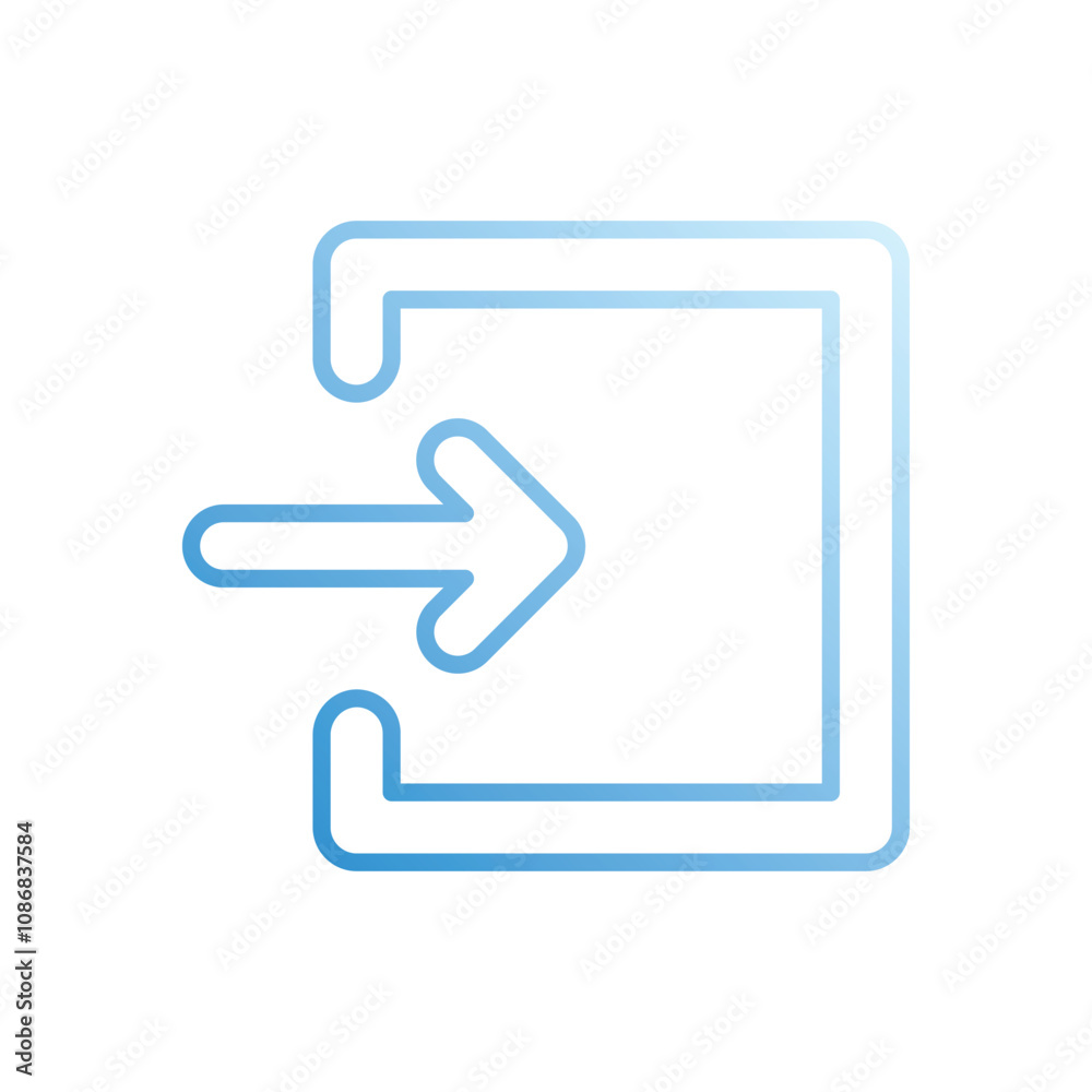 Log In vector icon stock illustration Log In vector icon stock illustration