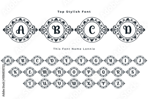 This Font Name Lonnie Font. For wedding invitations, cards, decoration. photo