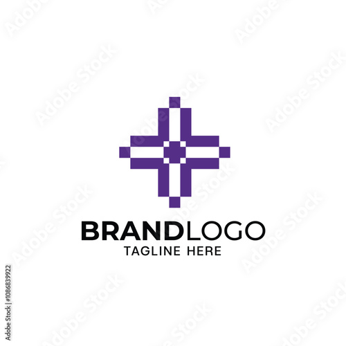 Contemporary Geometric Symbol for Business and Technology