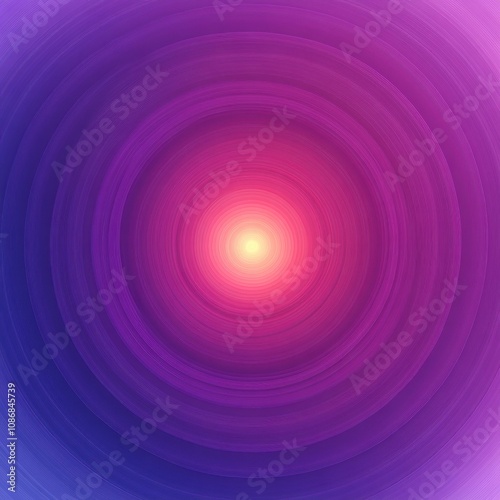 Abstract Gradient Background with Circular Lines and Glowing Center