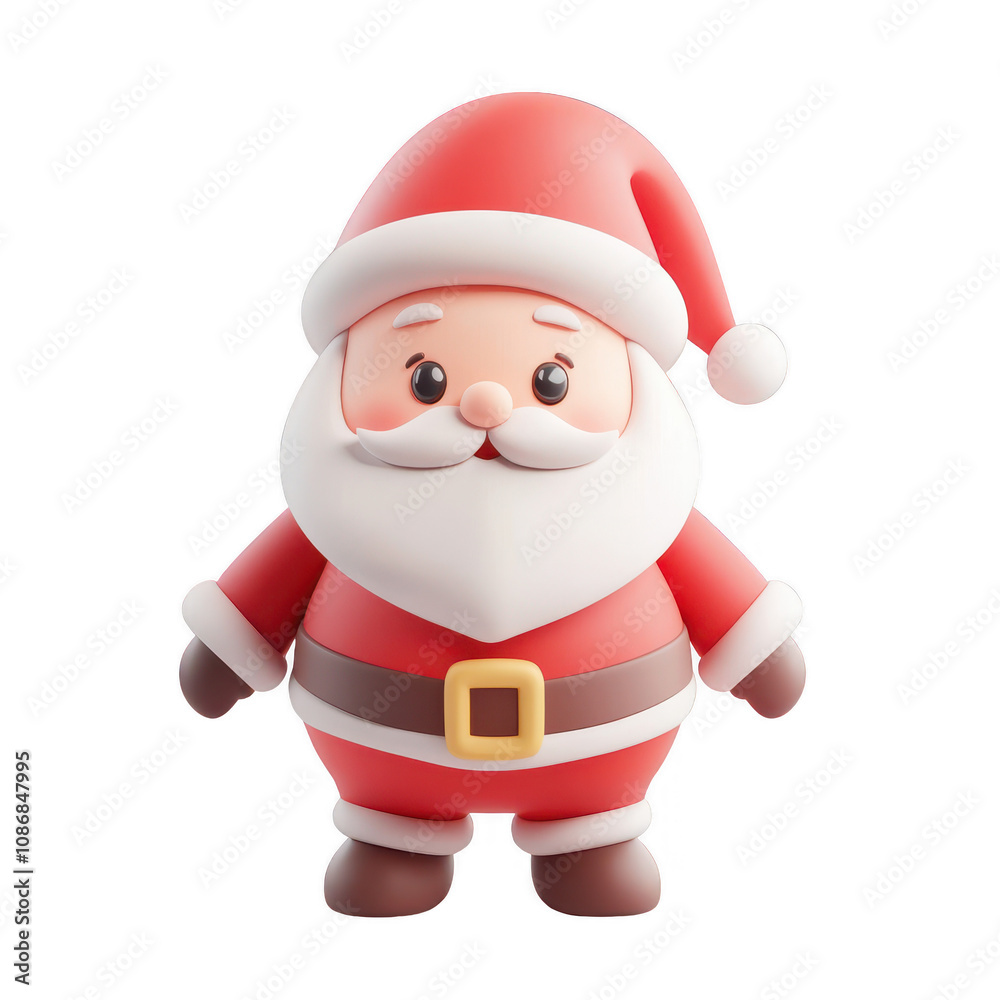 Cute cartoon Santa Claus character in vibrant colors ready for the holiday season. Cute cartoon Santa Claus character in vibrant colors ready for the holiday season.