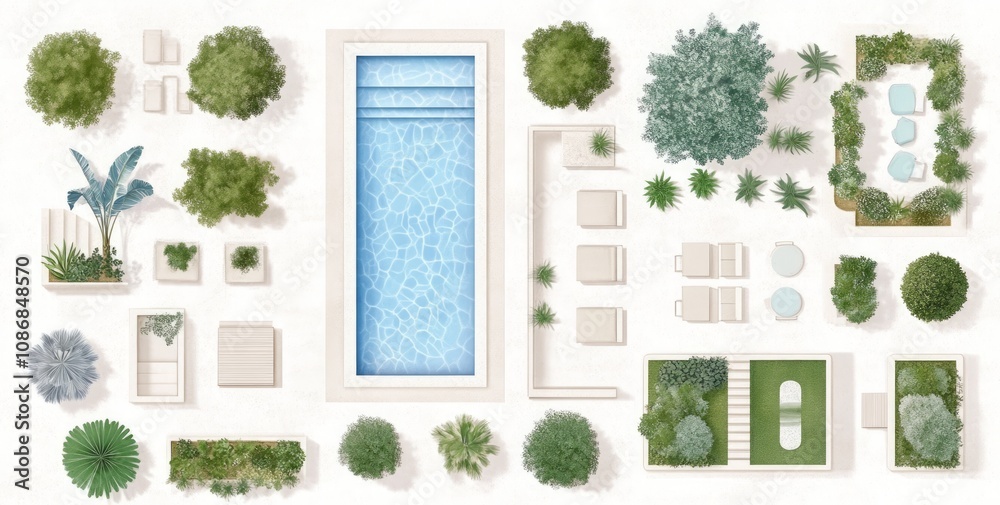 Stunning Poolside Garden Design Plan Stunning Poolside Garden Design Plan