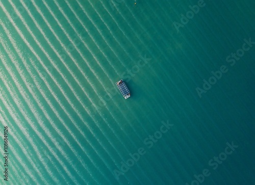 Serene Water Scene with a Small Boat