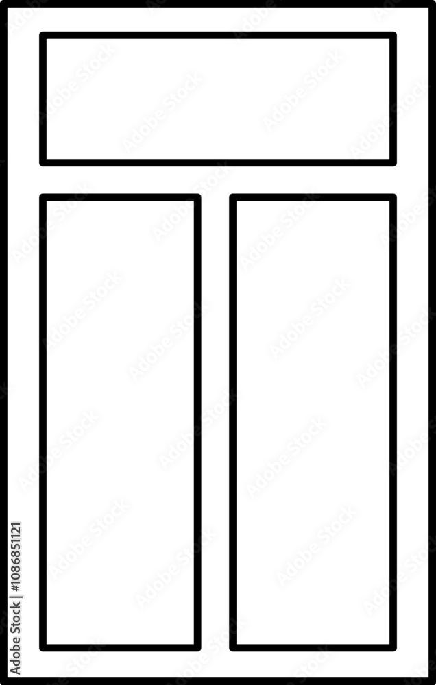 Door outline vector Door outline vector