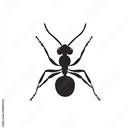 Ant Silhouette, Illustratio...