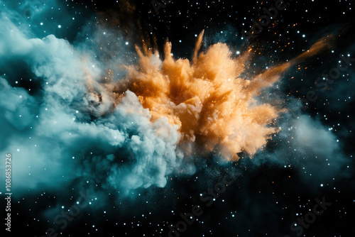 Black Burst Background