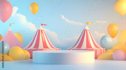 circus exterior podium design 