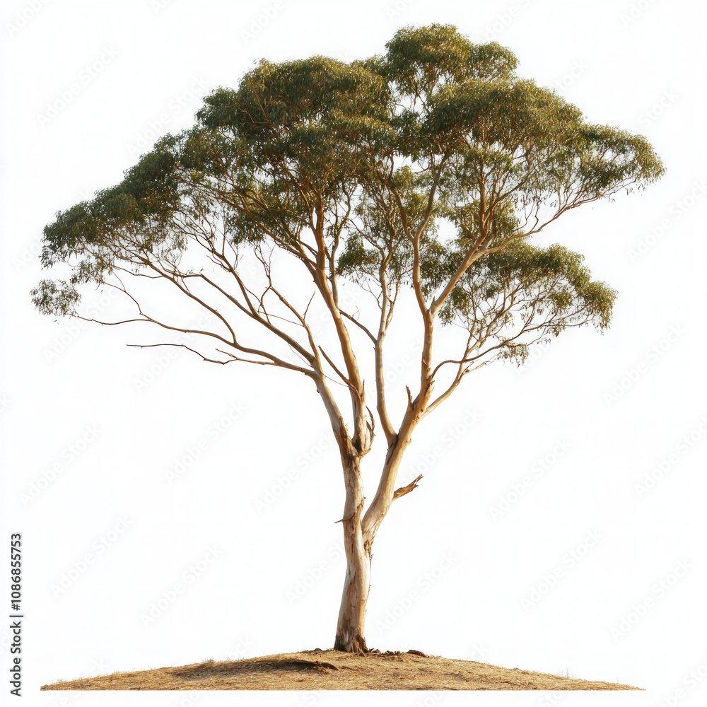Fototapeta premium Eucalyptus Tree Isolated