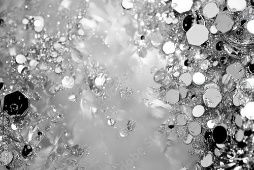 Silver Snow Background