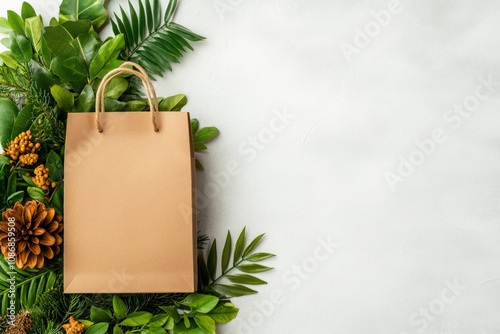 Shopping Bag On White Backg...