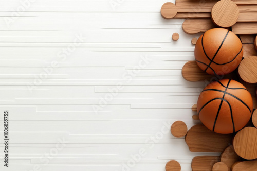 Sports Team On White Backgr...