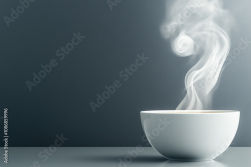 Steam On White Background