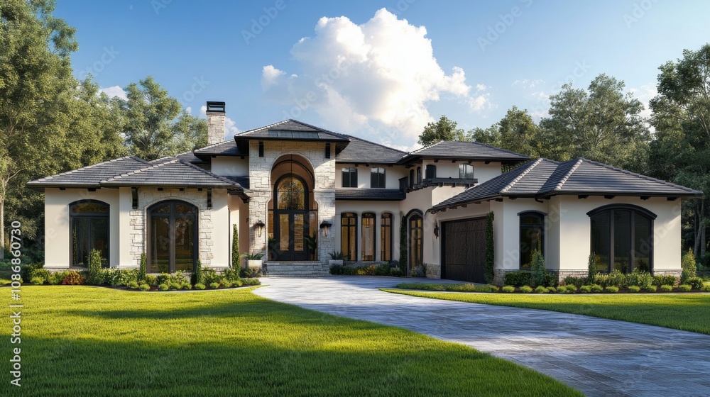 Fototapeta premium Modern Luxury Home Exterior