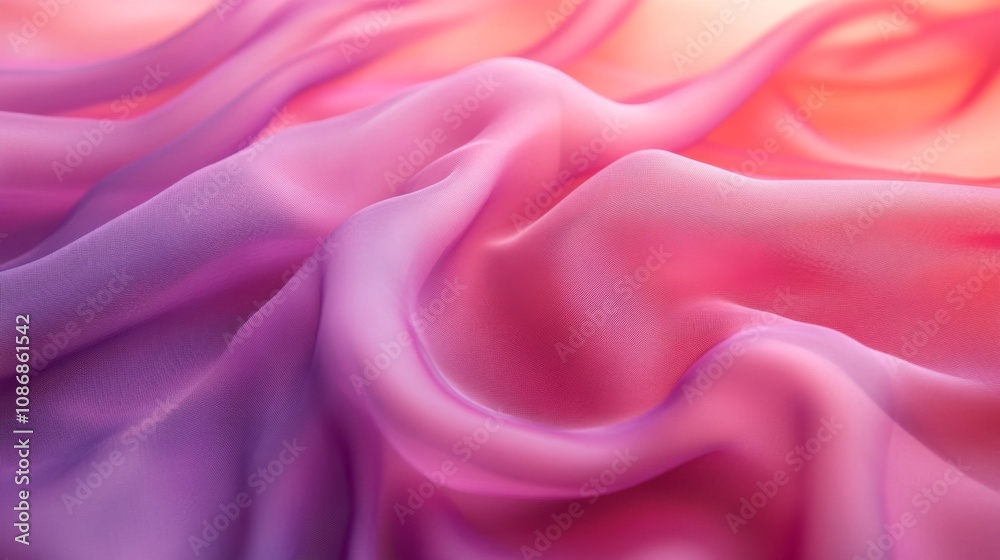 Obraz premium Vibrant Flowing Fabric