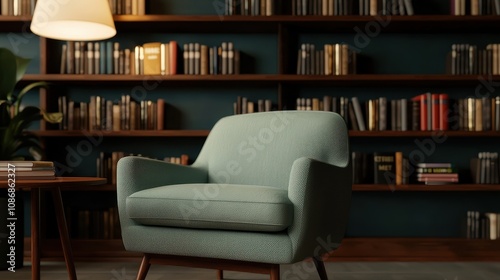 Cozy coffee shop corner with books and soft chairs   Where Stories and Coffee Meet 