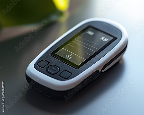 Blood glucose meter symbolizing diabetes monitoring and care