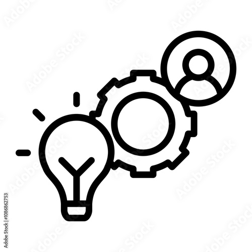 Synthesis  Vector Line Icon Design