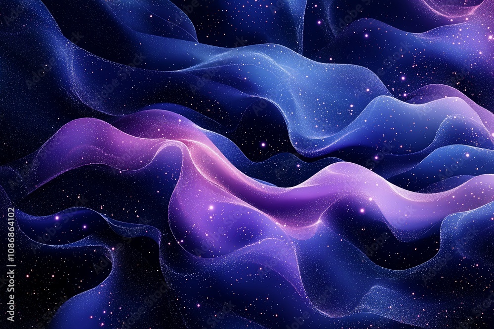 Ethereal Waves of Color in Cosmic Space Ethereal Waves of Color in Cosmic Space
