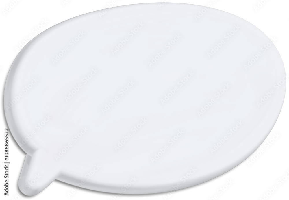 3D white text box illustration 3D white text box illustration