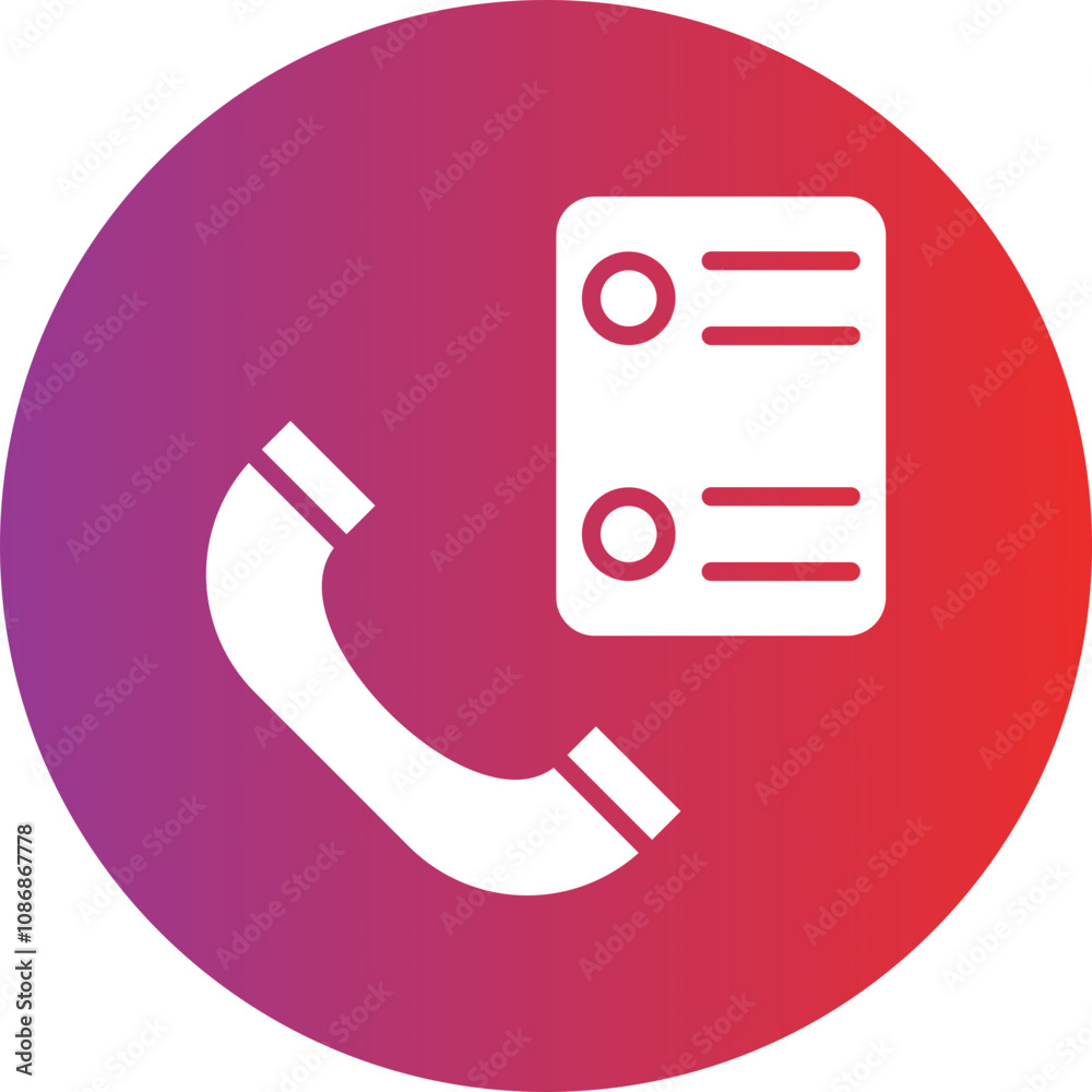 Fotografie Phone Survey Icon Style
