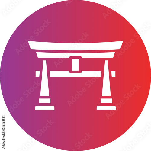 Torii Gate Icon Style