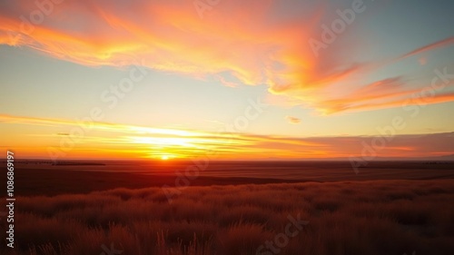 Warm oranges and pinks dance across the horizon, gradient, orange, sunset