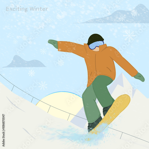 Snowboard, a winter sport