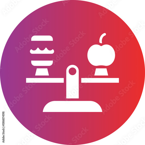 Balanced Diet Icon Style