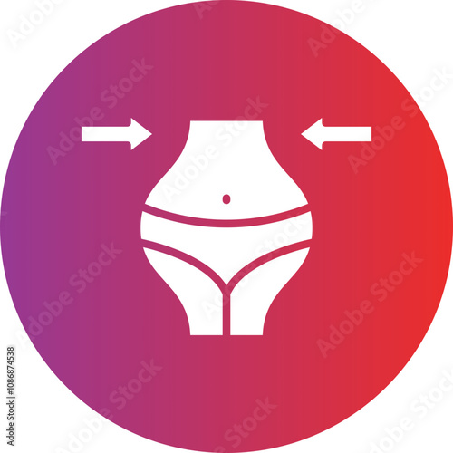 Lose Weight Icon Style